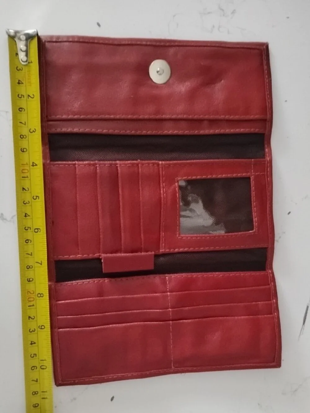 Red Women’s Embroidered Card & Key Holder